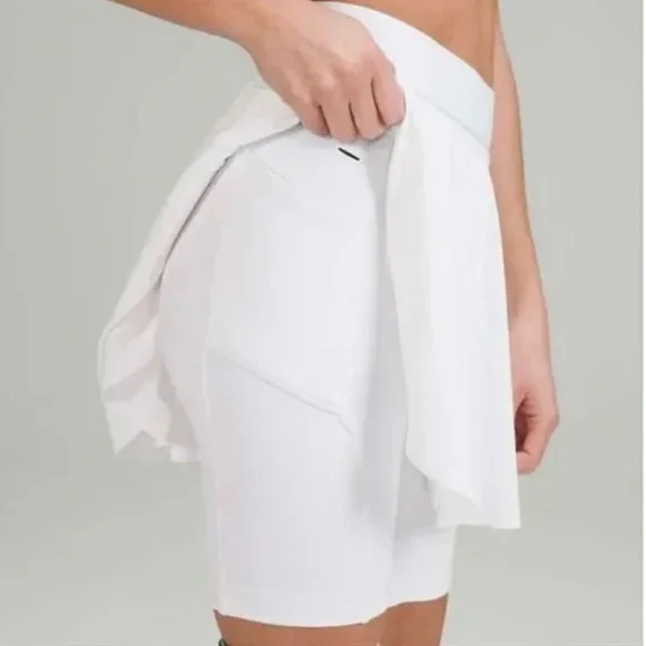 NWT Lululemon Court Rival High-Rise Tennis Skirt White Size 10 - Picture 2 of 5